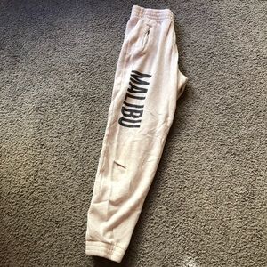 brandy melville rosa malibu sweatpants